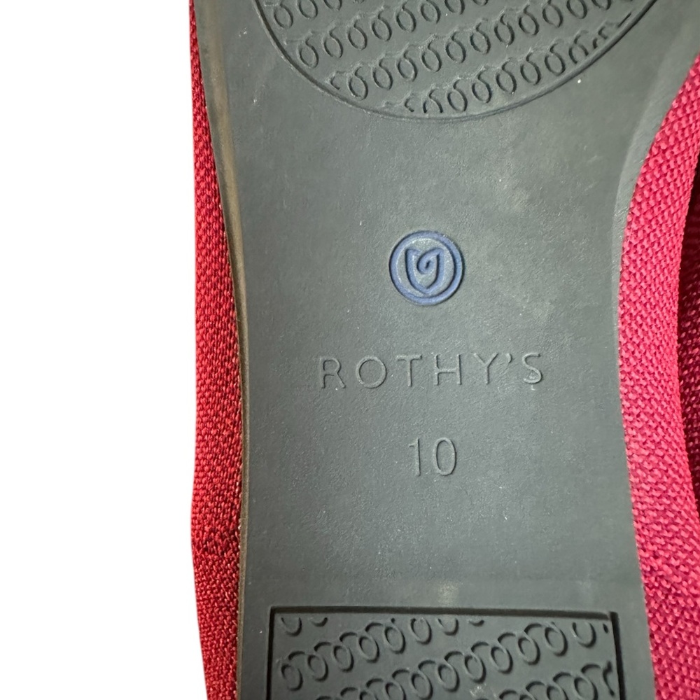 Rothy's The Loafer Red Loafer Shoes Women's flats - Picture 7 of 7